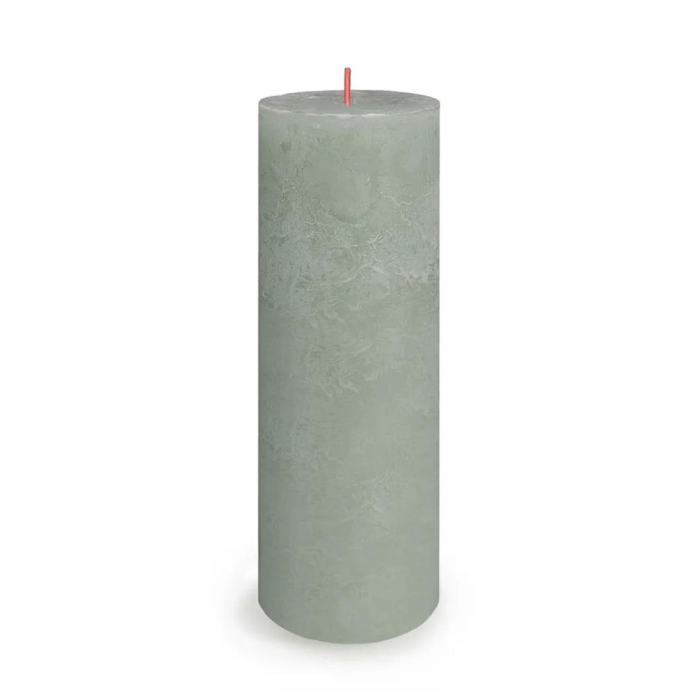 Bolsius Jade Green Rustic Shine Pillar Candle 19cm x 7cm £8.99
